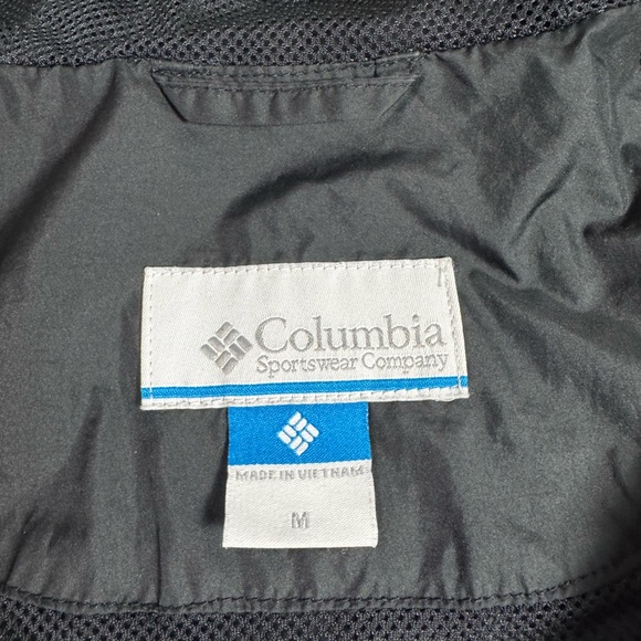 Columbia Men's Black Hooded Windbreaker Size Medium - Picture 9 of 14